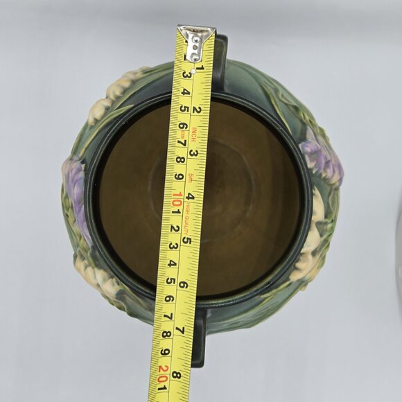 Vintage Roseville Pottery 4-8 Freesia Cookie Jar Made in the USA - Picture 6 of 10